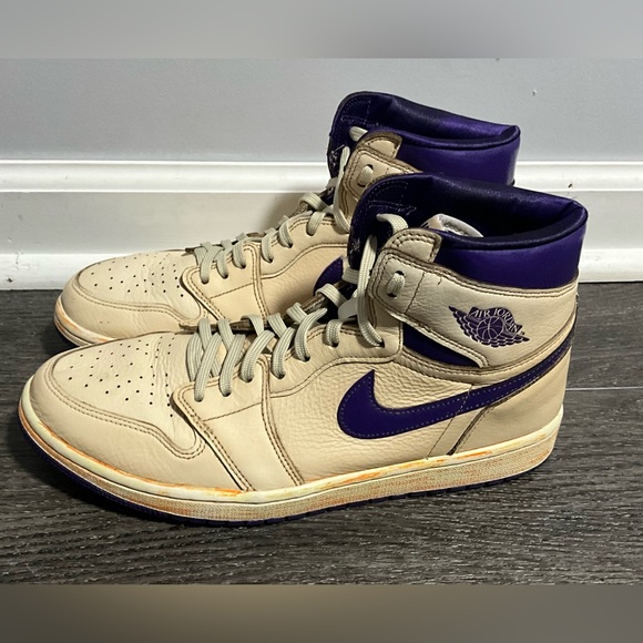 Nike Jordan 1 Retro High OG Metallic Purple 2021,unisex SIZE 12(CM 29 - Picture 6 of 16